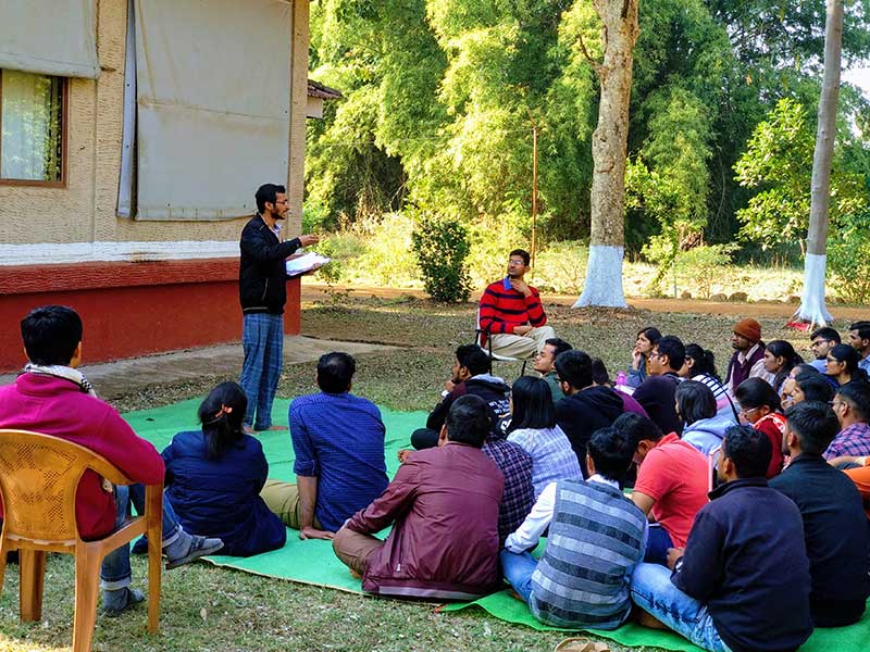 NIRMAN alumni reading and presenting various fiction / non-fiction books